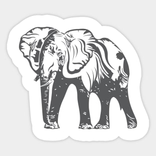 illustration elephant Sticker